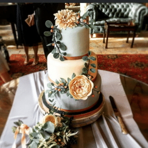 david austin rose wedding cake